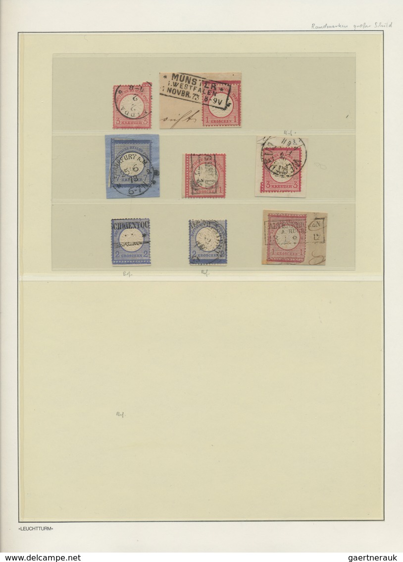 Deutsches Reich - Brustschild: 1872/74, BRUSTSCHILD-Spezialsammlung STARK DEZENTIERTE MARKEN Und RAN - Colecciones