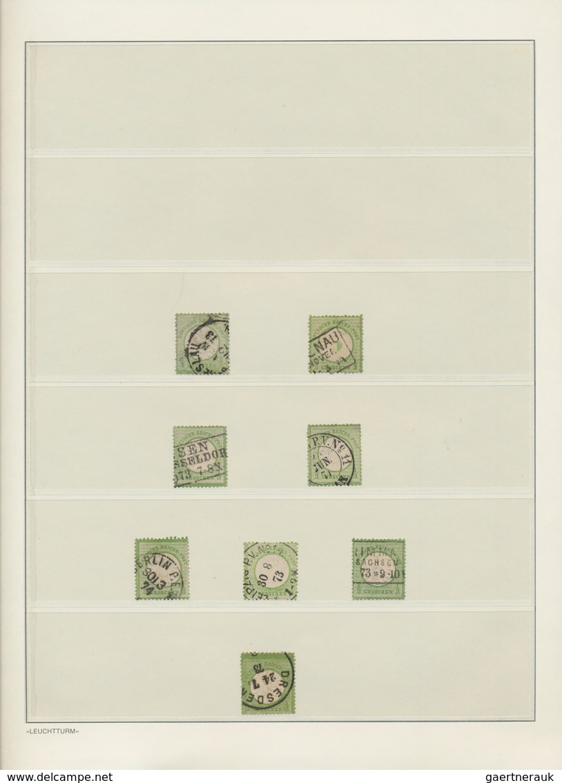 Deutsches Reich - Brustschild: 1872/74, Umfangreiche BRUSTSCHILD-Spezialsammlung SCHRAUBENKOPF-ABDRU - Colecciones