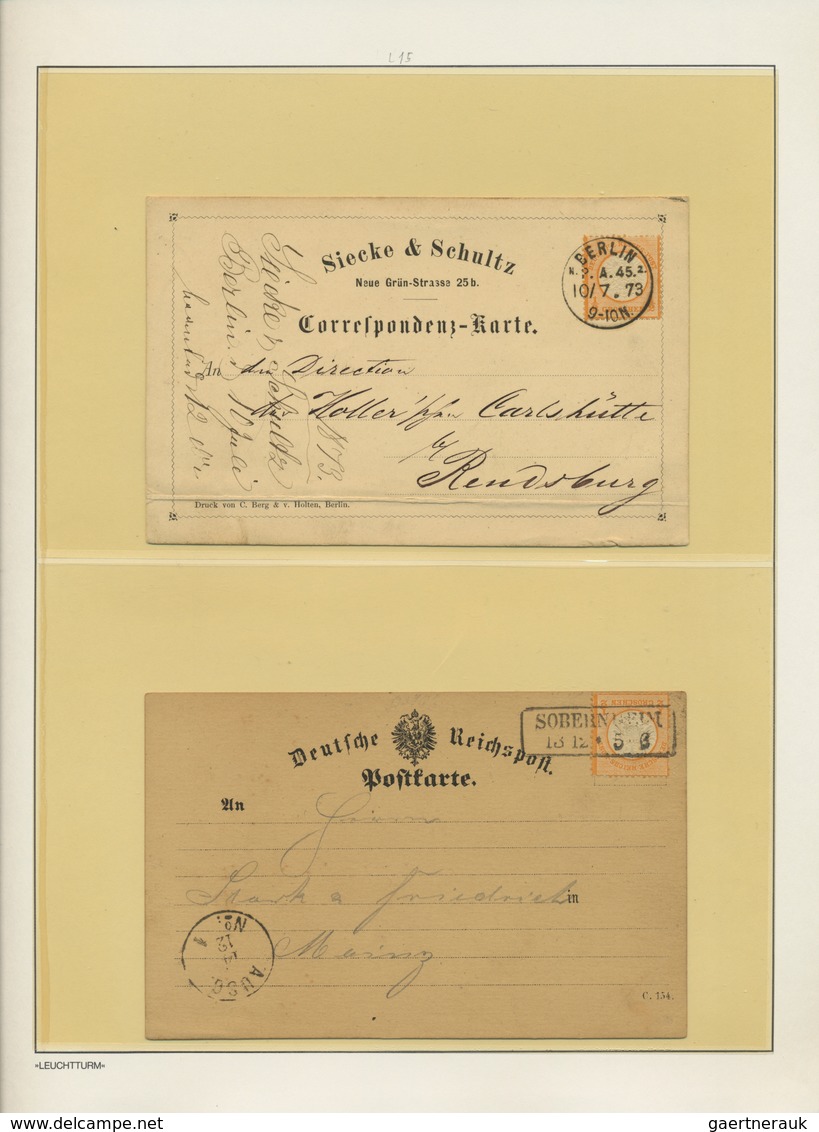 Deutsches Reich - Brustschild: 1872/74, Umfangreiche BRUSTSCHILD-Spezialsammlung ZÄHNUNG-BESONDERHEI - Verzamelingen