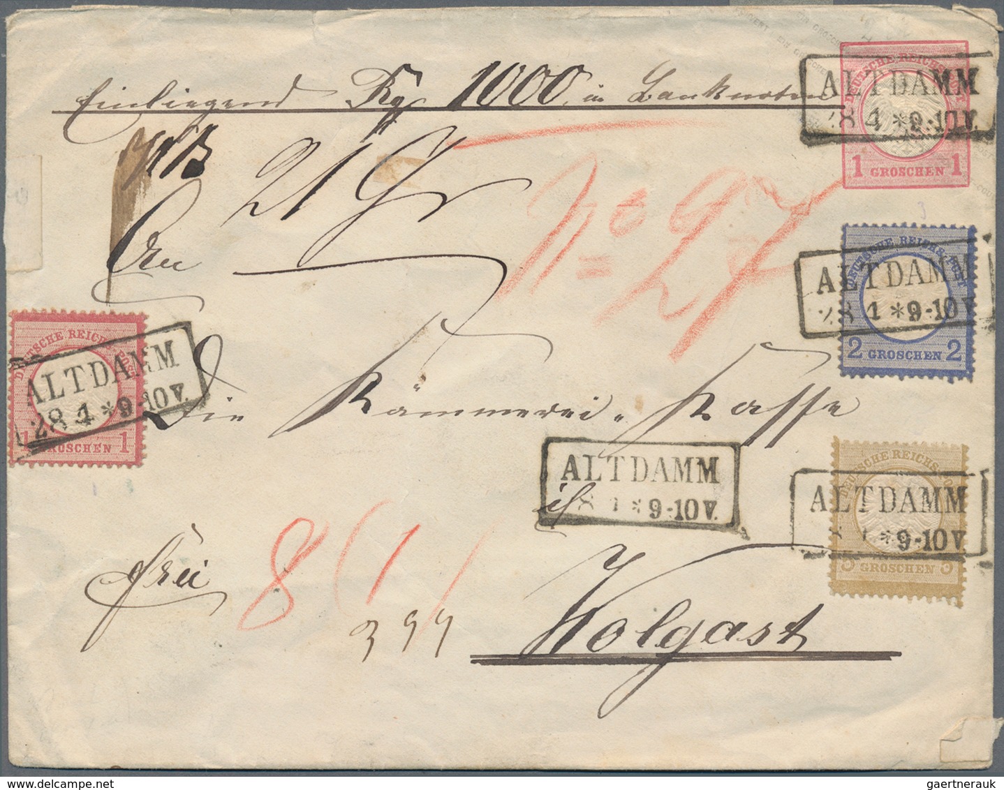 Deutsches Reich - Brustschild: Ab Ca. 1872, Herrlicher Posten Von Rund 180 Belegen Mit Imposanten Fr - Sammlungen