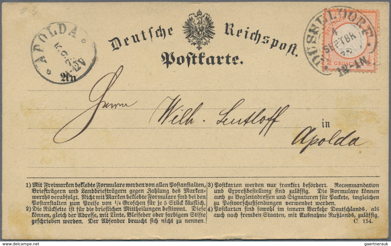 Deutsches Reich - Brustschild: ab ca. 1872, herrlicher Posten von rund 180 Belegen mit imposanten Fr