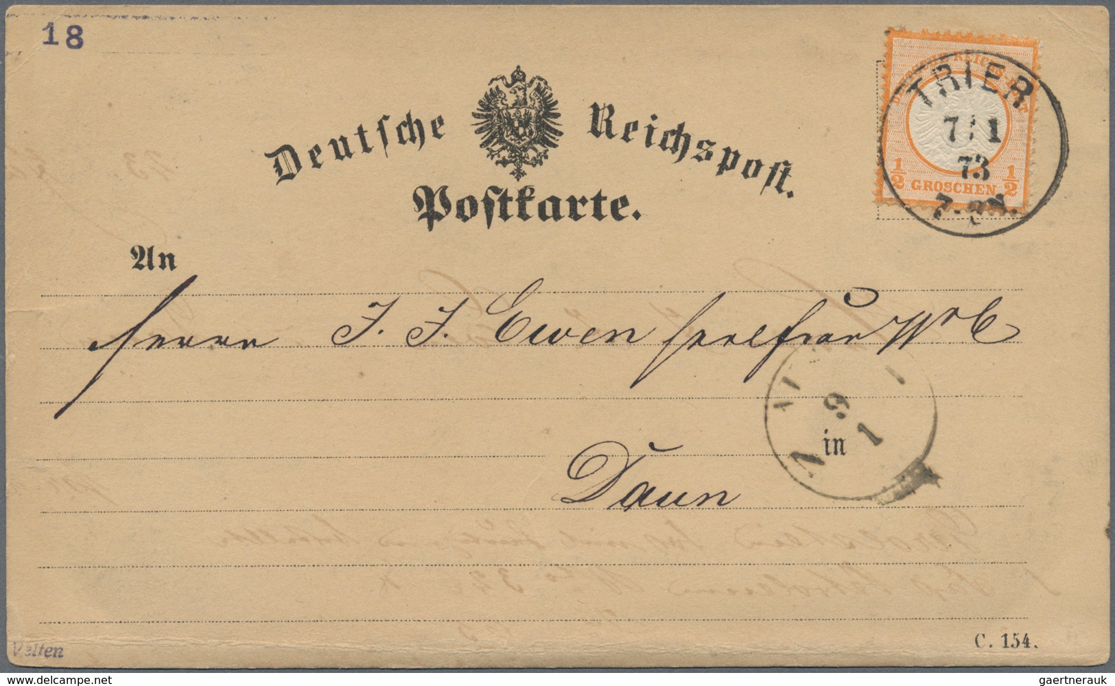 Deutsches Reich - Brustschild: ab ca. 1872, herrlicher Posten von rund 180 Belegen mit imposanten Fr