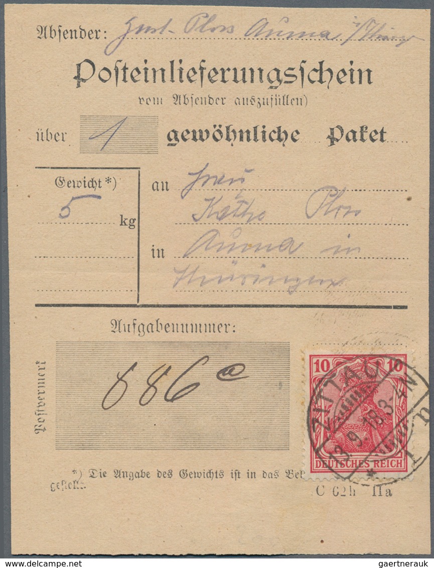 Deutsches Reich - Germania: 1900/1921, Gehaltvoller Sammlungsbestand Mit Ca.40 Belegen, Dabei Besond - Colecciones