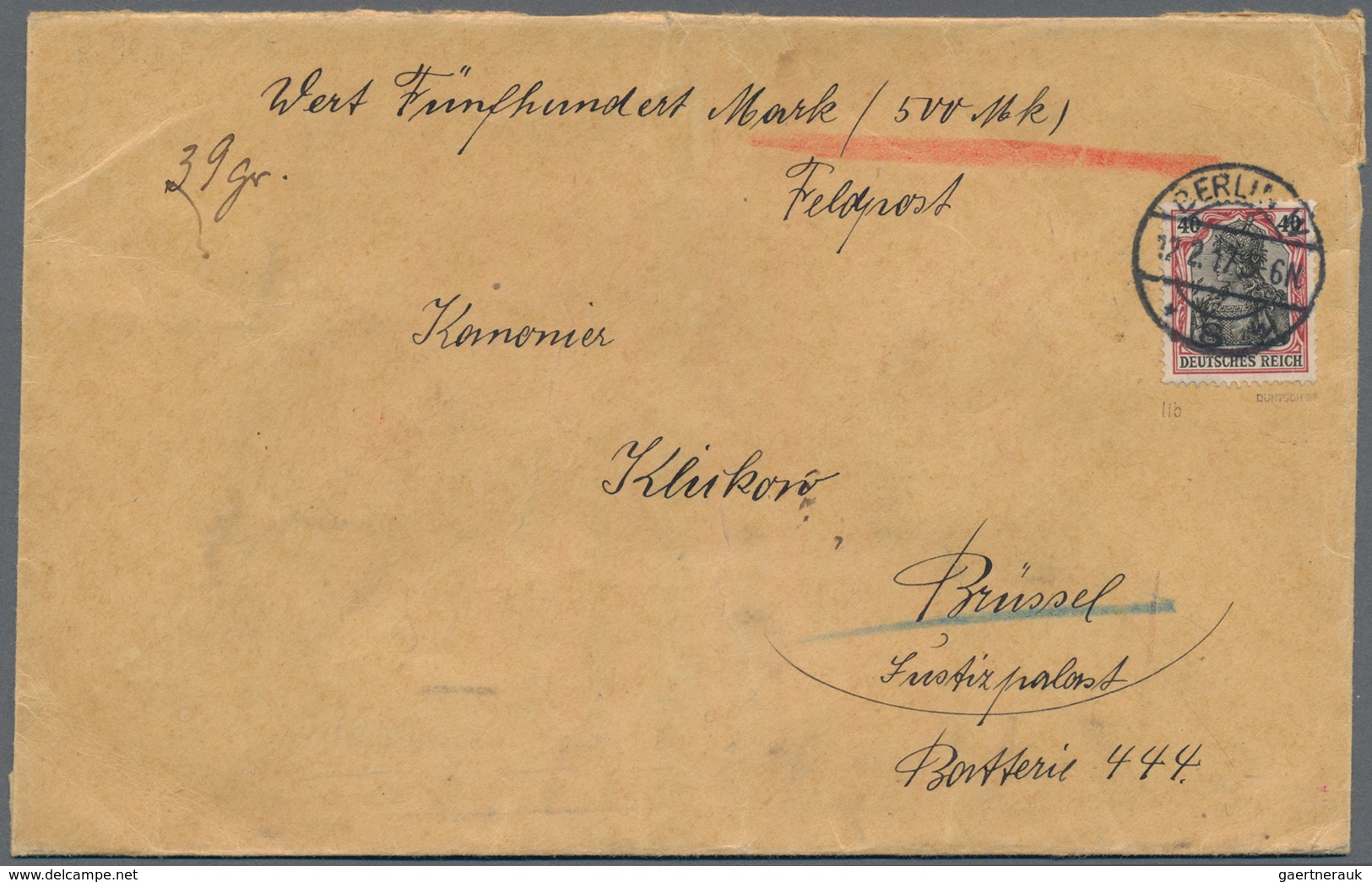 Deutsches Reich - Germania: 1914/1918, FRANKIERTE FELDPOST, Sehr Interessantes Konvolut Mit Germania - Colecciones