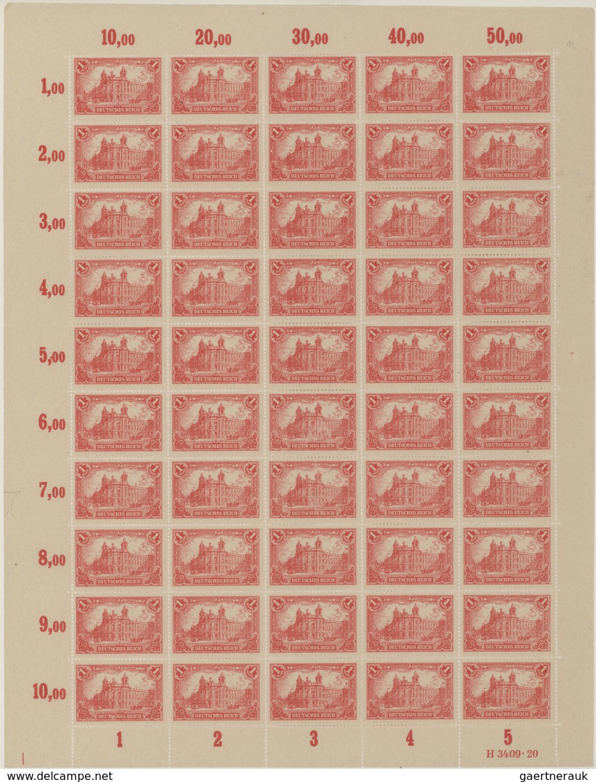 Deutsches Reich - Inflation: Inflation, Große Bogensammlung Mit Ca. 640 Bogen In 11 Mappen, Dabei OP - Verzamelingen