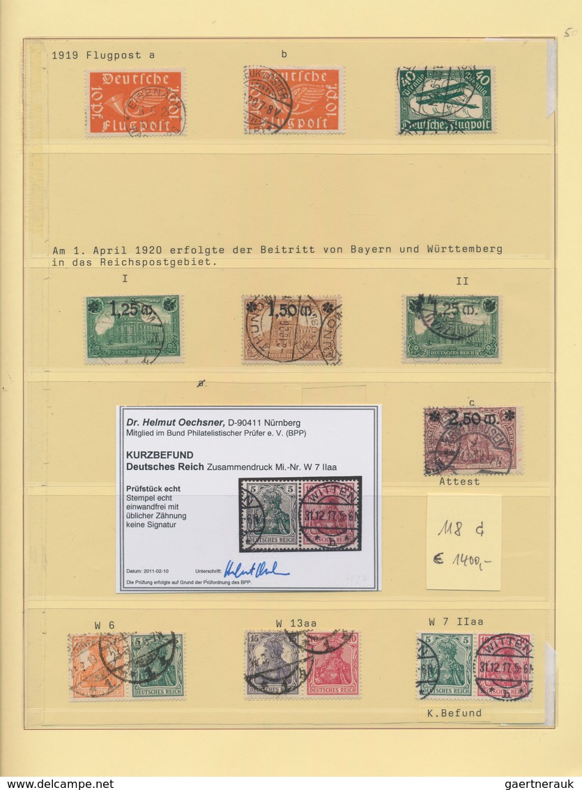 Deutsches Reich - Inflation: 1915/23, Gut Ausgebaute, Weitgehend Vollständige Gestempelte Sammlung ( - Colecciones