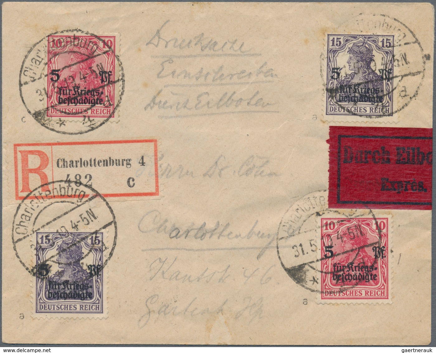 Deutsches Reich - Inflation: 1919/1923, EINSCHREIBE-POST, Reichhaltiger Sammlungsbestand Mit Ca.70 B - Colecciones