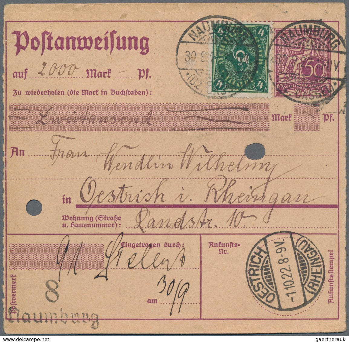 Deutsches Reich - Inflation: 1919/1923, Hochwertiger Sammlungsbestand Mit Ca.80 Zumeist Besseren Bel - Verzamelingen