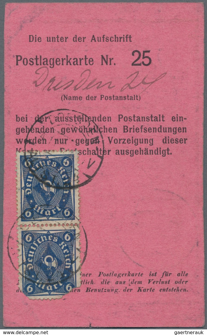 Deutsches Reich - Inflation: 1919/1923, hochwertiger Sammlungsbestand mit ca.80 zumeist besseren Bel