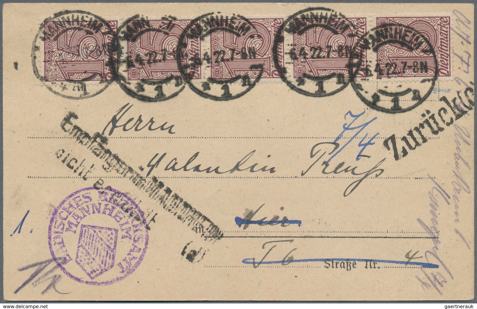 Deutsches Reich - Inflation: 1919/1923, ORTSPOST der INFLATIONS-ZEIT, sehr reichhaltiger Sammlungsbe