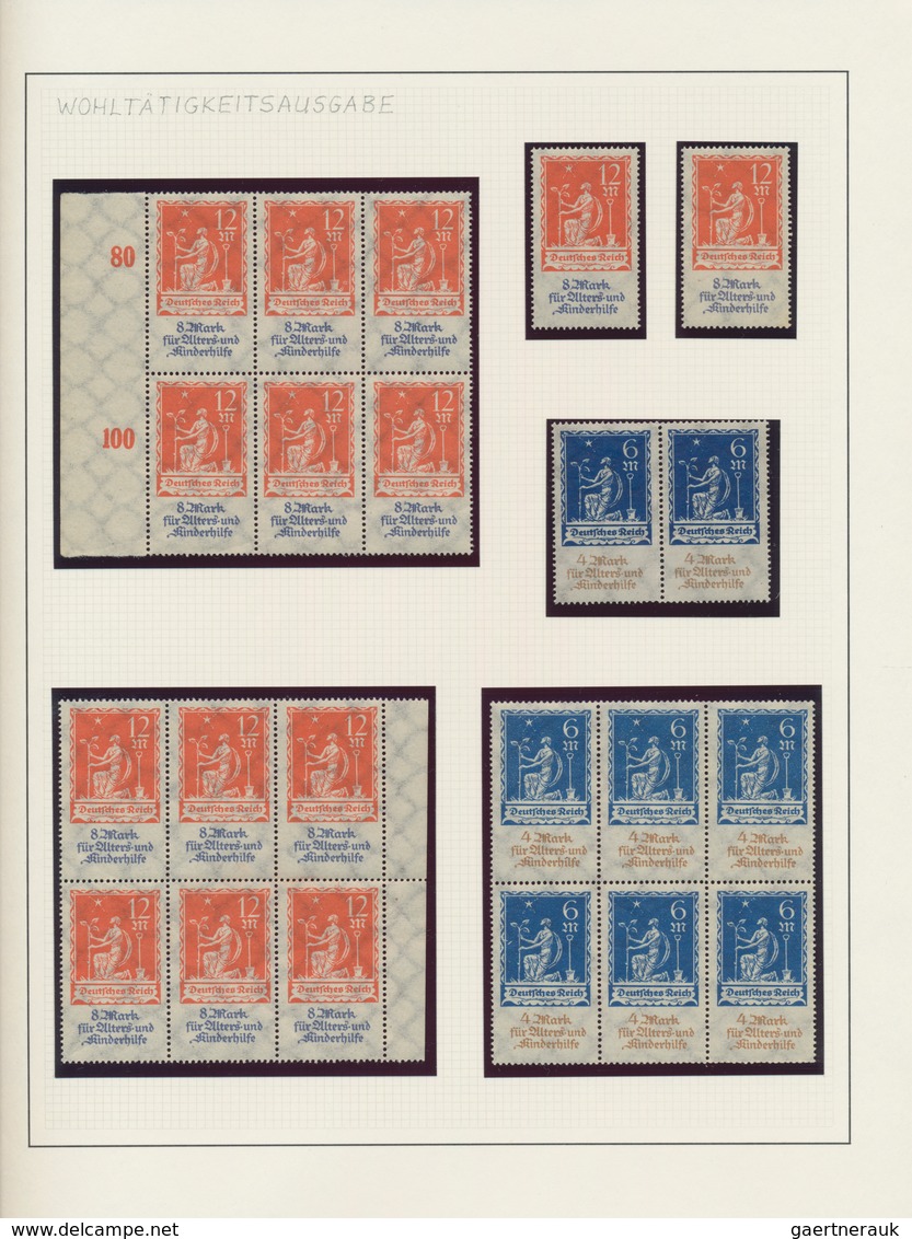 Deutsches Reich - Inflation: 1919/1923, Umfangreiche Postfrische Spezialsammlung Von Ca. 3.950 Marke - Verzamelingen