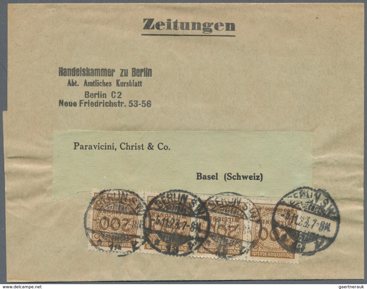 Deutsches Reich - Inflation: 1920/1923, Reichhaltiger Sammlungsbestand Mit Ca.300 Belegen, Dabei Seh - Verzamelingen