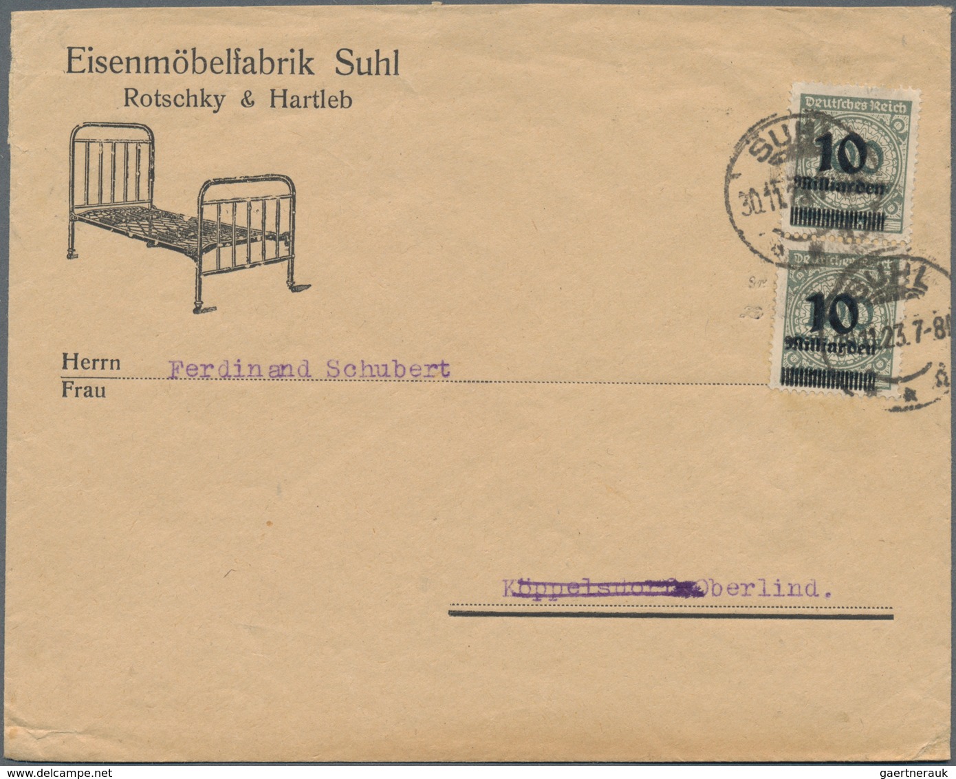 Deutsches Reich - Inflation: 1921/1923, Vielseitige Partie Von Ca. 180 Briefen Und Karten, Soweit Er - Colecciones