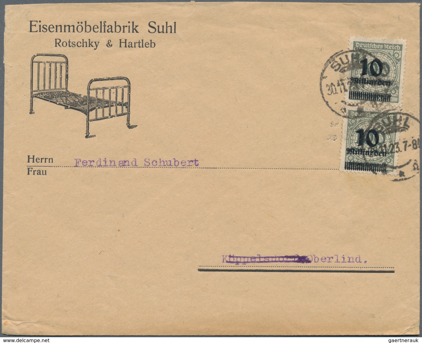 Deutsches Reich - Inflation: 1921/1923, Vielseitige Partie Von Ca. 180 Briefen Und Karten, Soweit Er - Verzamelingen