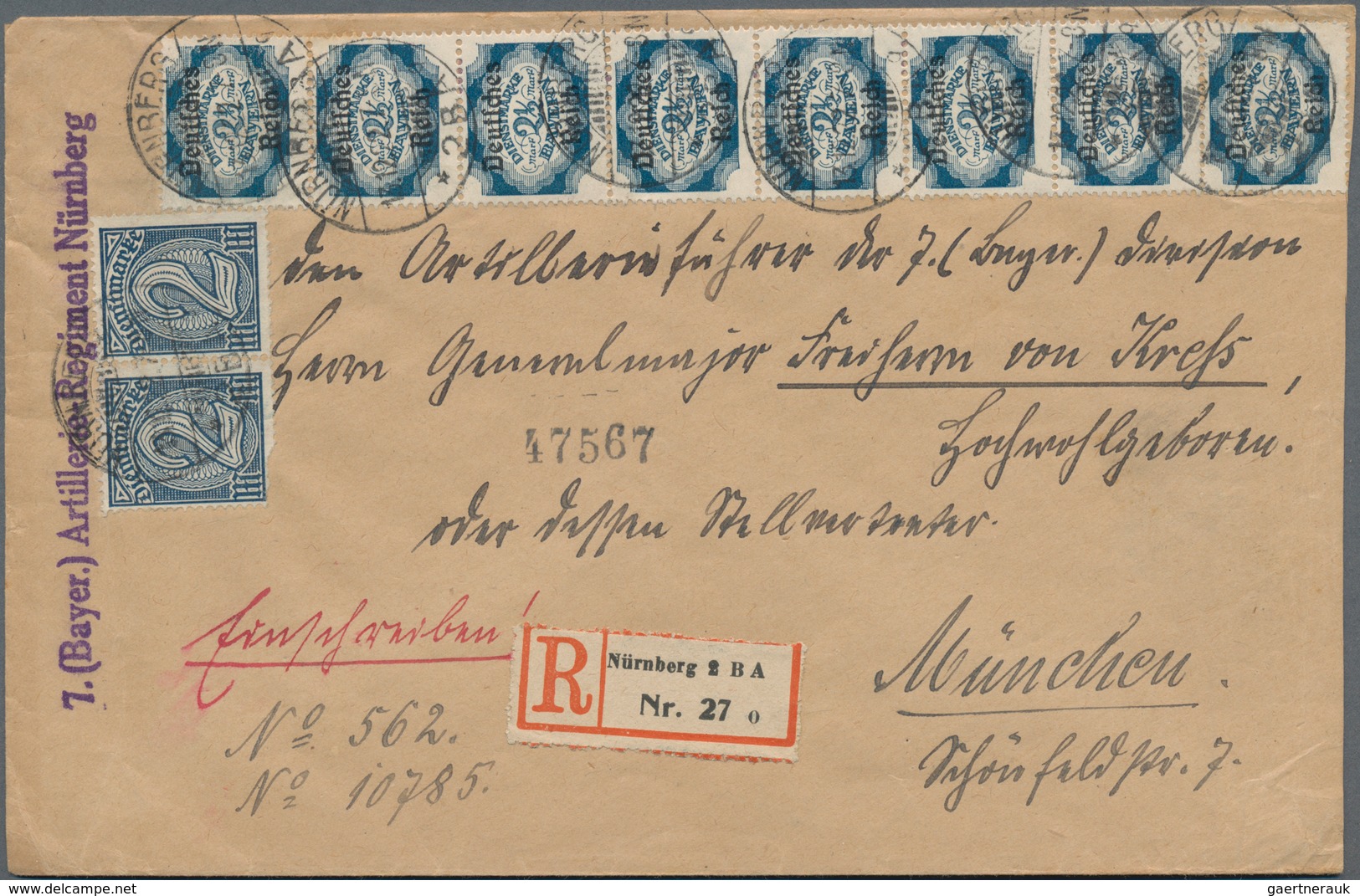 Deutsches Reich - Inflation: 1921/1923, vielseitige Partie von ca. 180 Briefen und Karten, soweit er