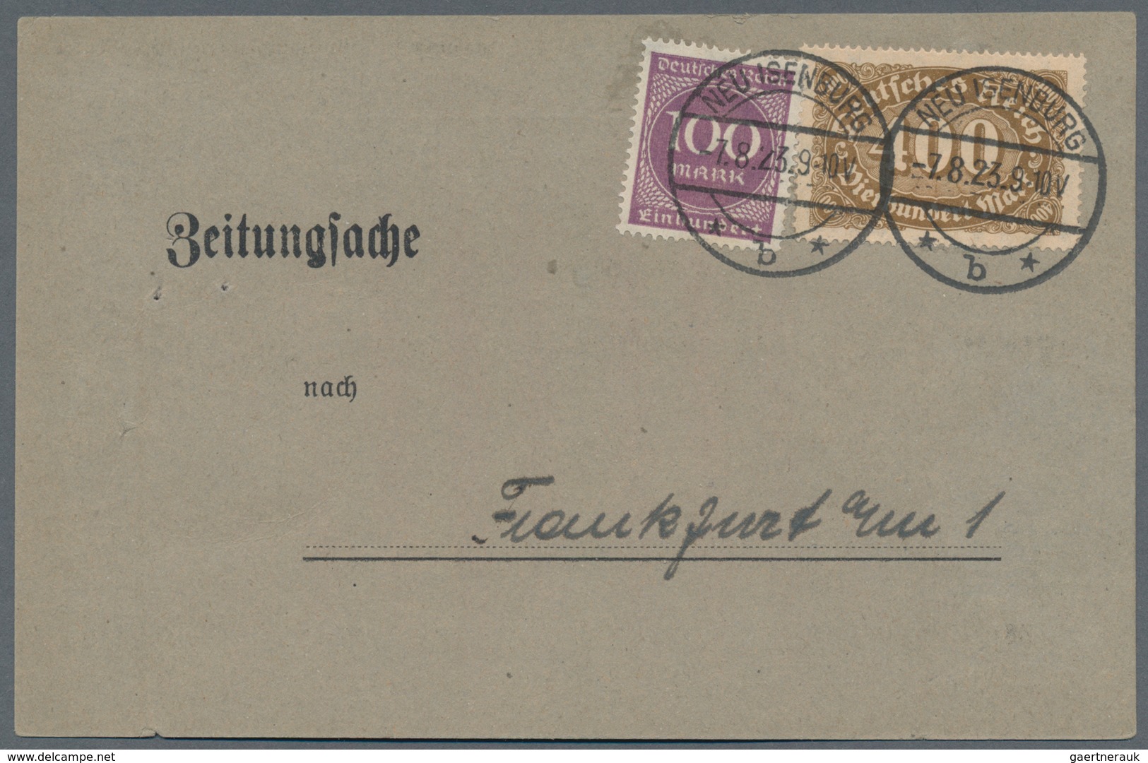 Deutsches Reich - Inflation: 1921/1924, Reichhaltiger Sammlungsbestand Mit Ca.270 Belegen, Dabei Vie - Colecciones