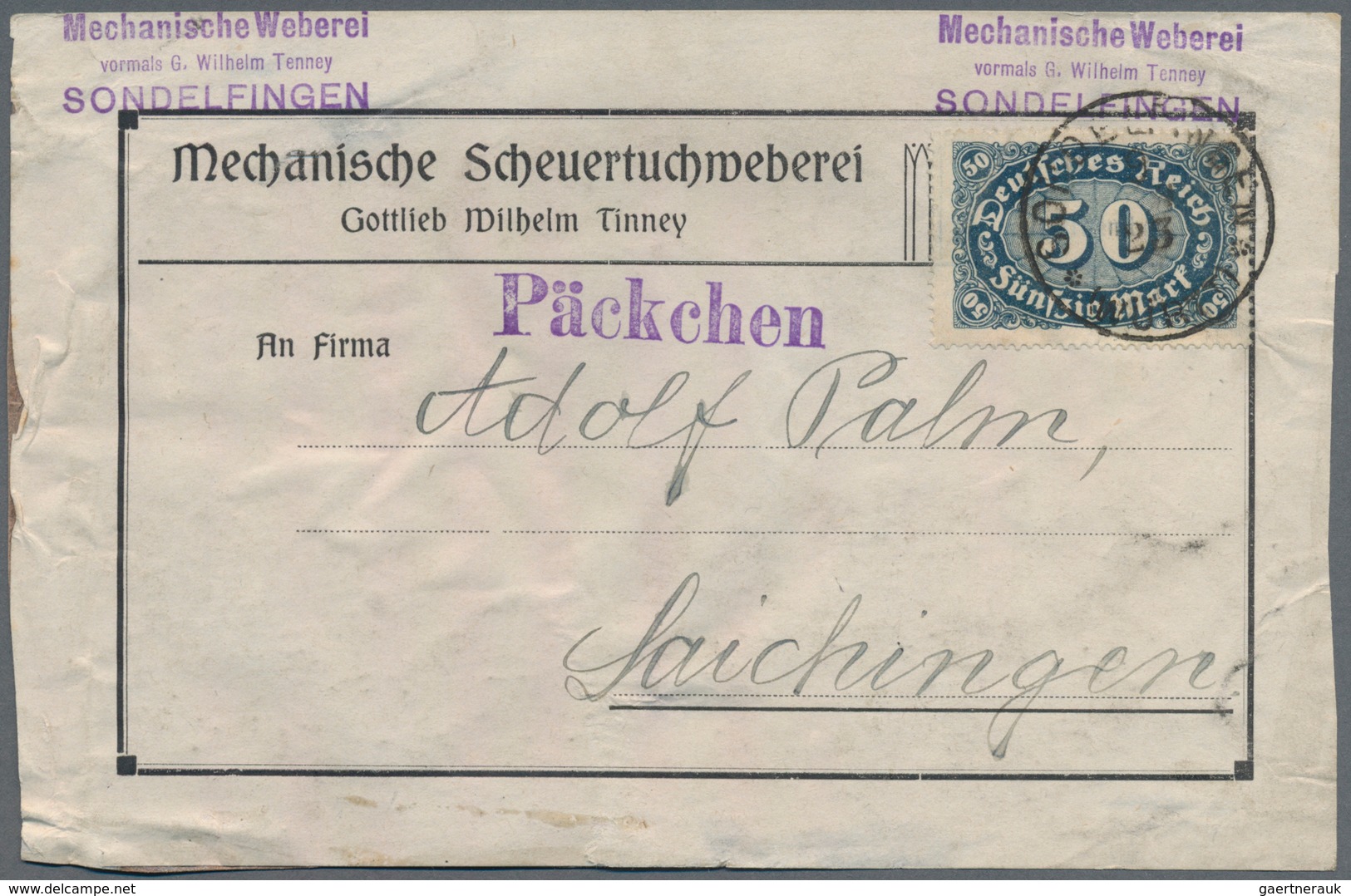 Deutsches Reich - Inflation: 1921/1924, Reichhaltiger Sammlungsbestand Mit Ca.270 Belegen, Dabei Vie - Verzamelingen