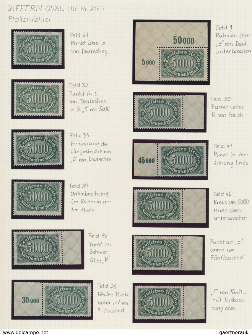 Deutsches Reich - Inflation: 1922/1923, Queroffset Wz. 1+2, Postfrische Spezialsammlung Mit Ca. 840 - Colecciones