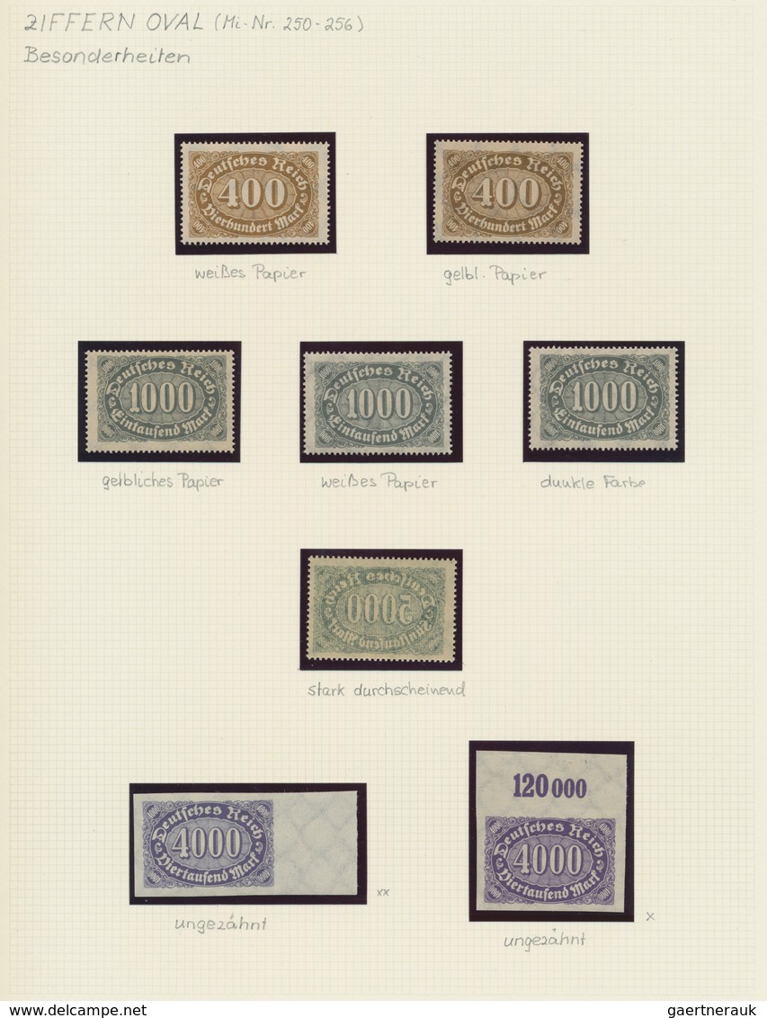 Deutsches Reich - Inflation: 1922/1923, Queroffset Wz. 1+2, Postfrische Spezialsammlung Mit Ca. 840 - Verzamelingen