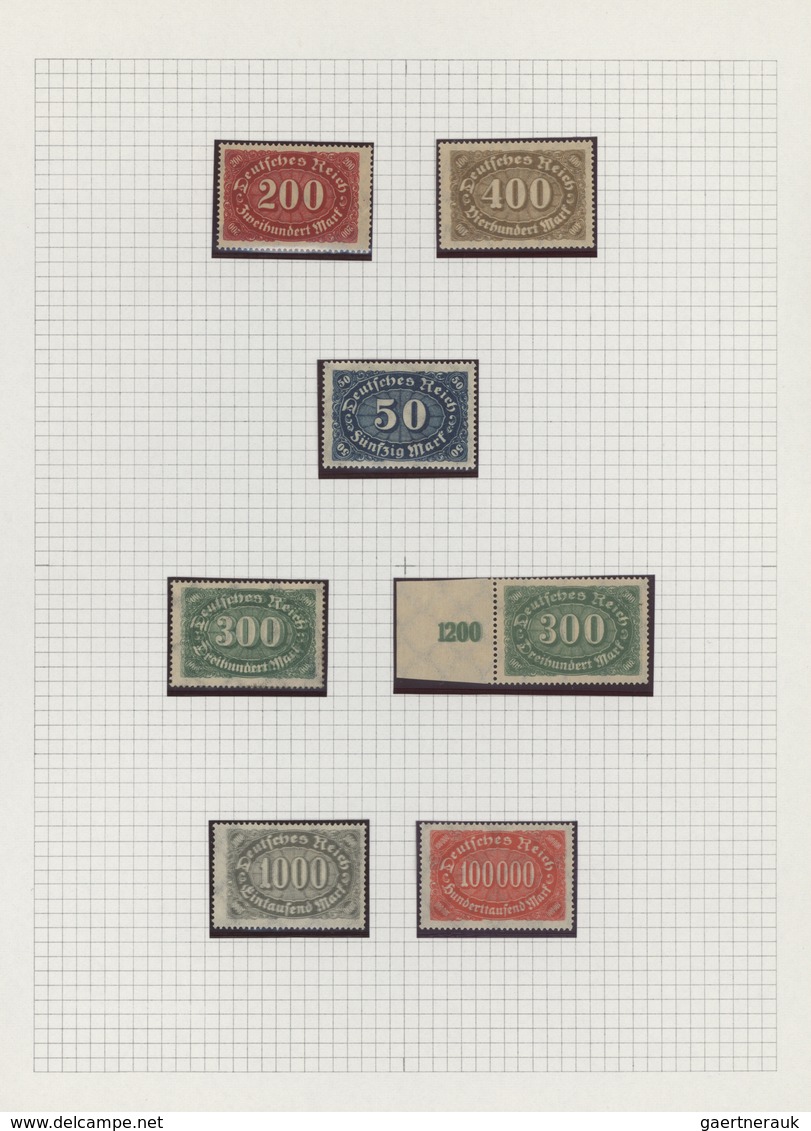 Deutsches Reich - Inflation: 1922/1923, Queroffset-Ausgabe, Spezial-Sammlungspartie Von Sieben Marke - Verzamelingen