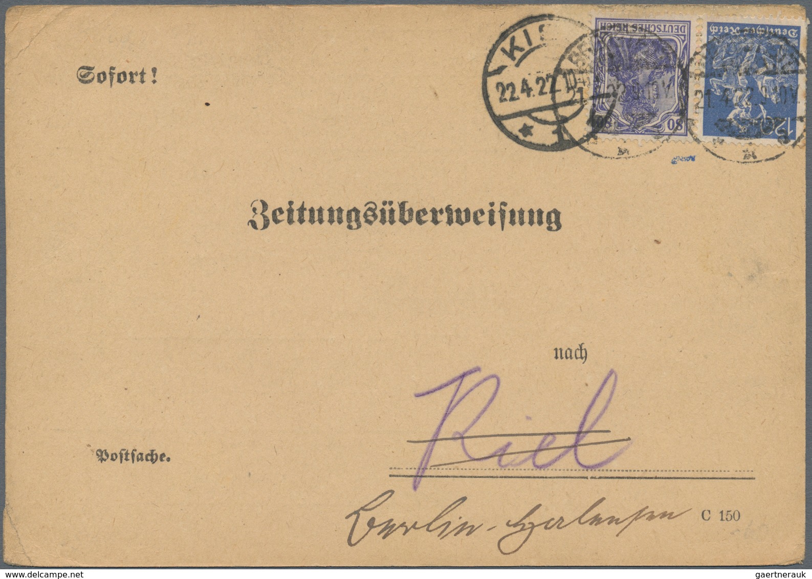 Deutsches Reich - Inflation: 1922/1924, ZEITUNGSSACHE/ZEITUNGSÜBERWEISUNG, Hochwertiges Konvolut Mit - Colecciones