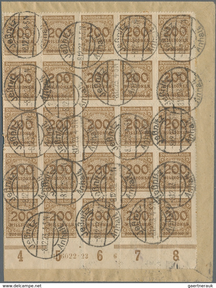 Deutsches Reich - Inflation: 1923, Gehaltvolle Partie Mit 17 "Dezember"-Belegen Mit Mischfrankaturen - Verzamelingen