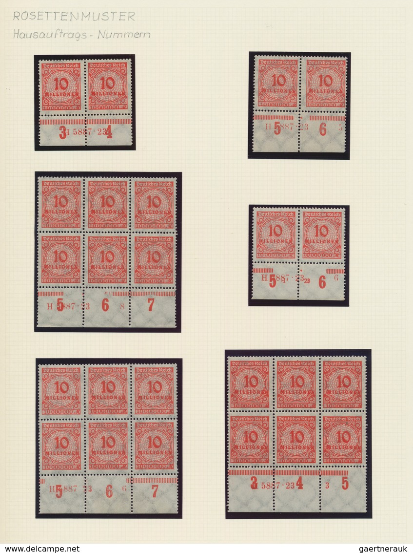 Deutsches Reich - Inflation: 1923, Hochinflation, Umfangreiche Postfrische Spezialsammlung Von Fast - Colecciones
