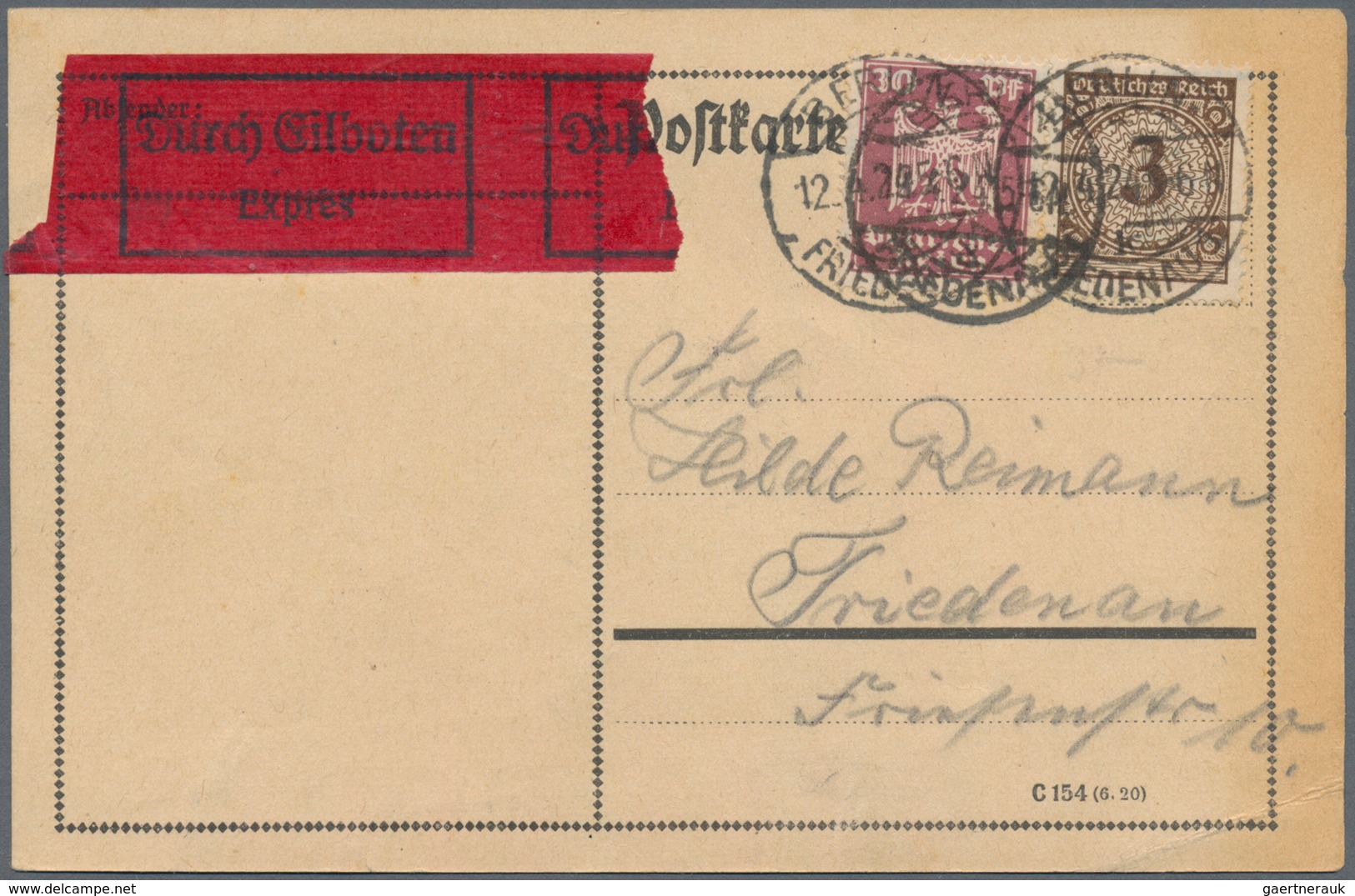 Deutsches Reich - Weimar: 1923/1932, ORTSPOST Der WEIMAR-ZEIT, Interessanter Sammlungsbestand Mit Ca - Colecciones