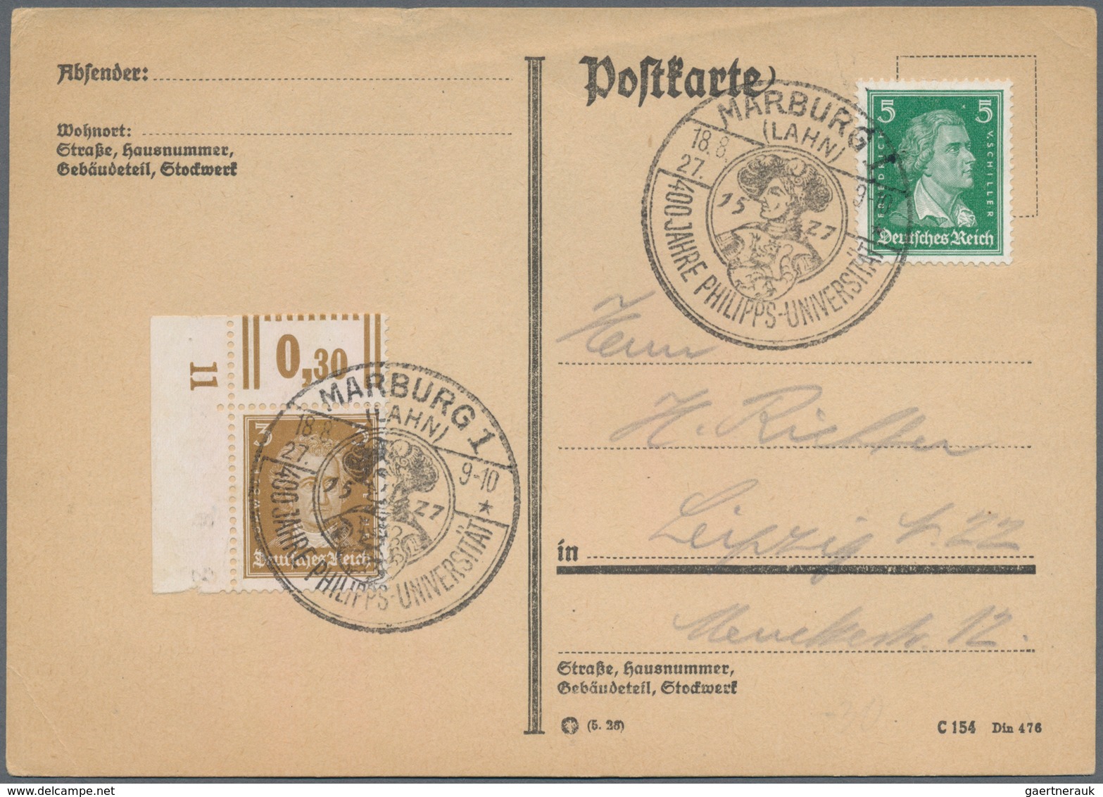 Deutsches Reich - Weimar: 1923/1933, Partie Von Ca. 245 Briefen, Karten Und Gebrauchten Ganzsachen, - Colecciones