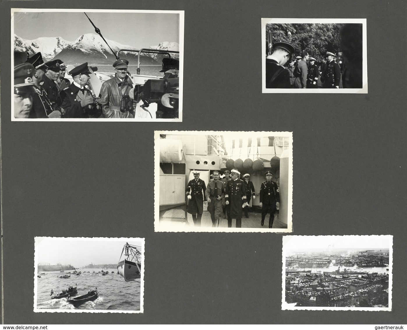 Deutsches Reich - 3. Reich: This Is An Original Embossed Panzerschiff Deutschland Photo Album, 15x11 - Ongebruikt