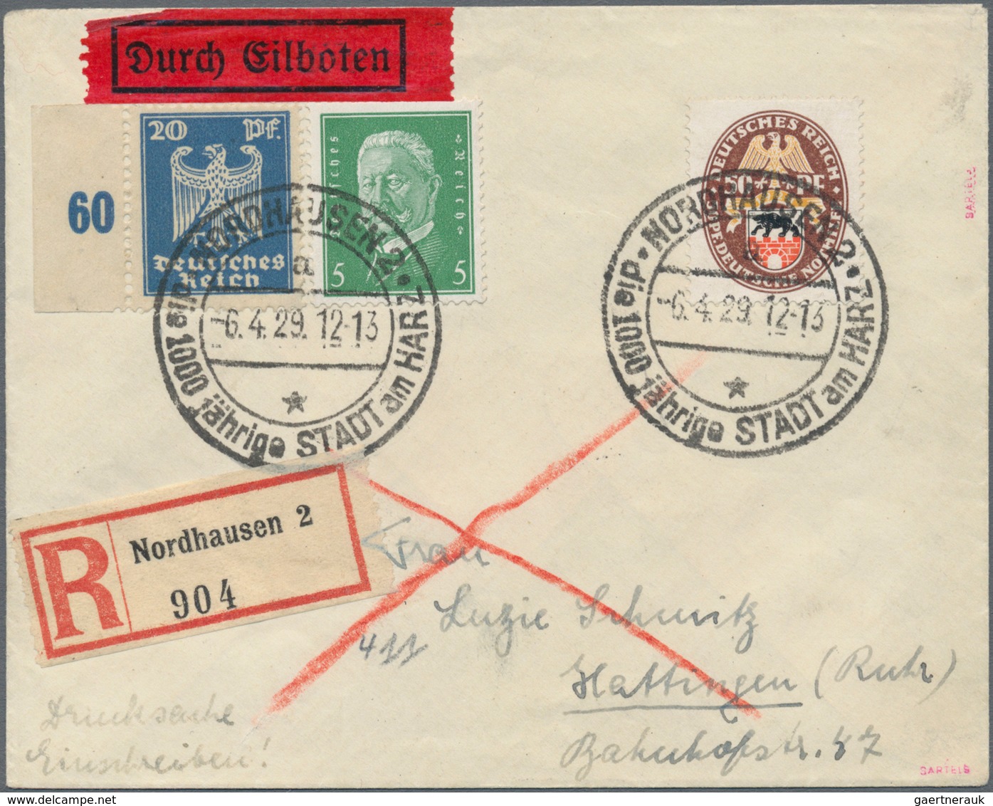 Deutsches Reich - 3. Reich: 1923/1932, EINSCHREIBE-POST, Gehaltvoller Sammlungsbestand Mit über 50 B - Ongebruikt