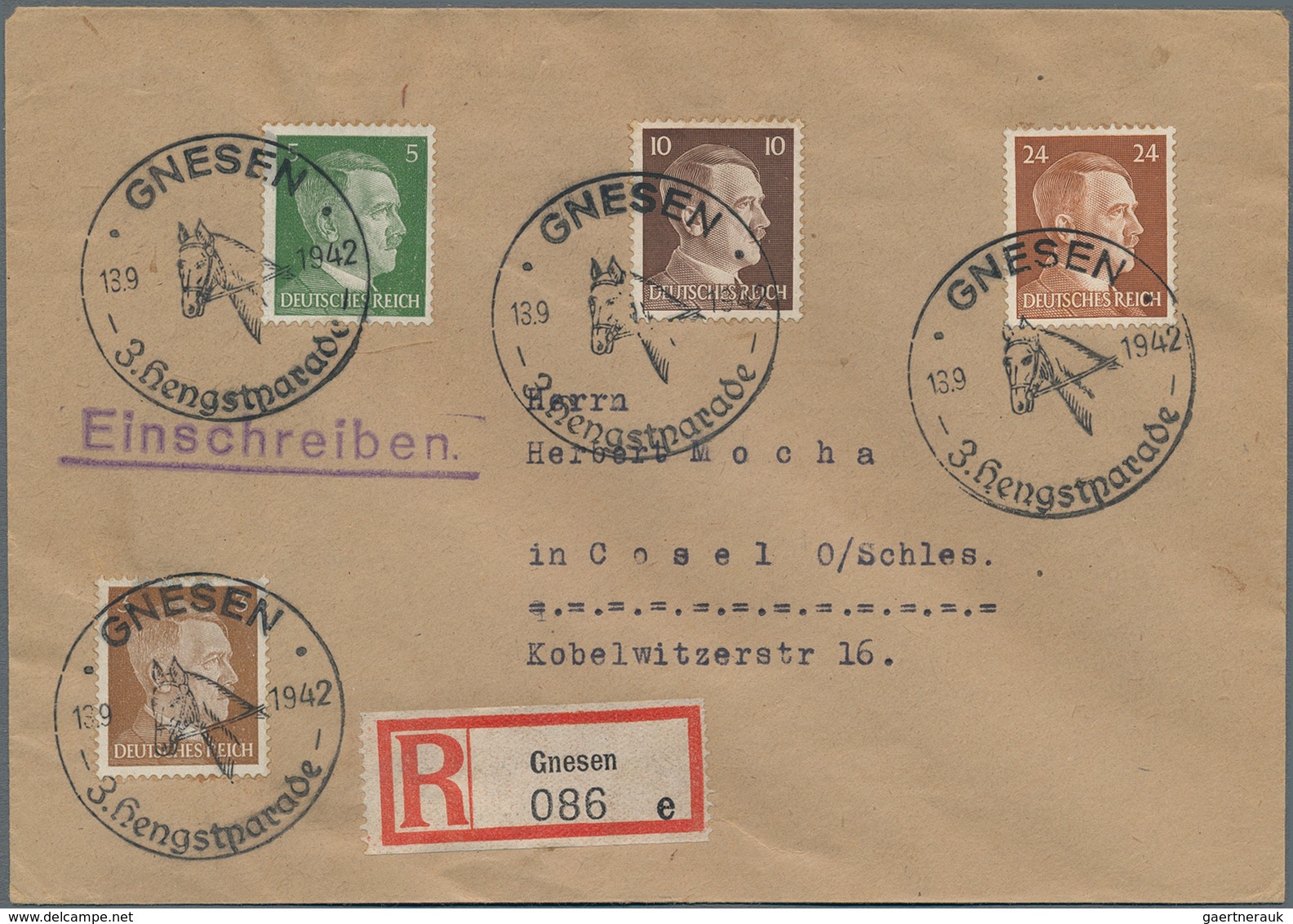 Deutsches Reich - 3. Reich: 1933/1945, EINSCHREIBEN, Reichhaltiger Sammlungsbestand Mit Ca.120 Beleg - Ongebruikt