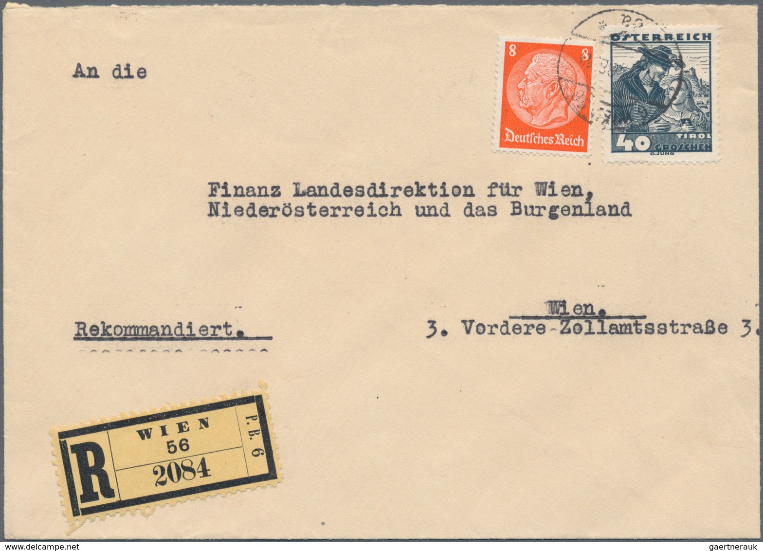Deutsches Reich - 3. Reich: 1933/1945, EINSCHREIBE-POST, gehaltvoller Sammlungsbestand mit ca.70 Bel