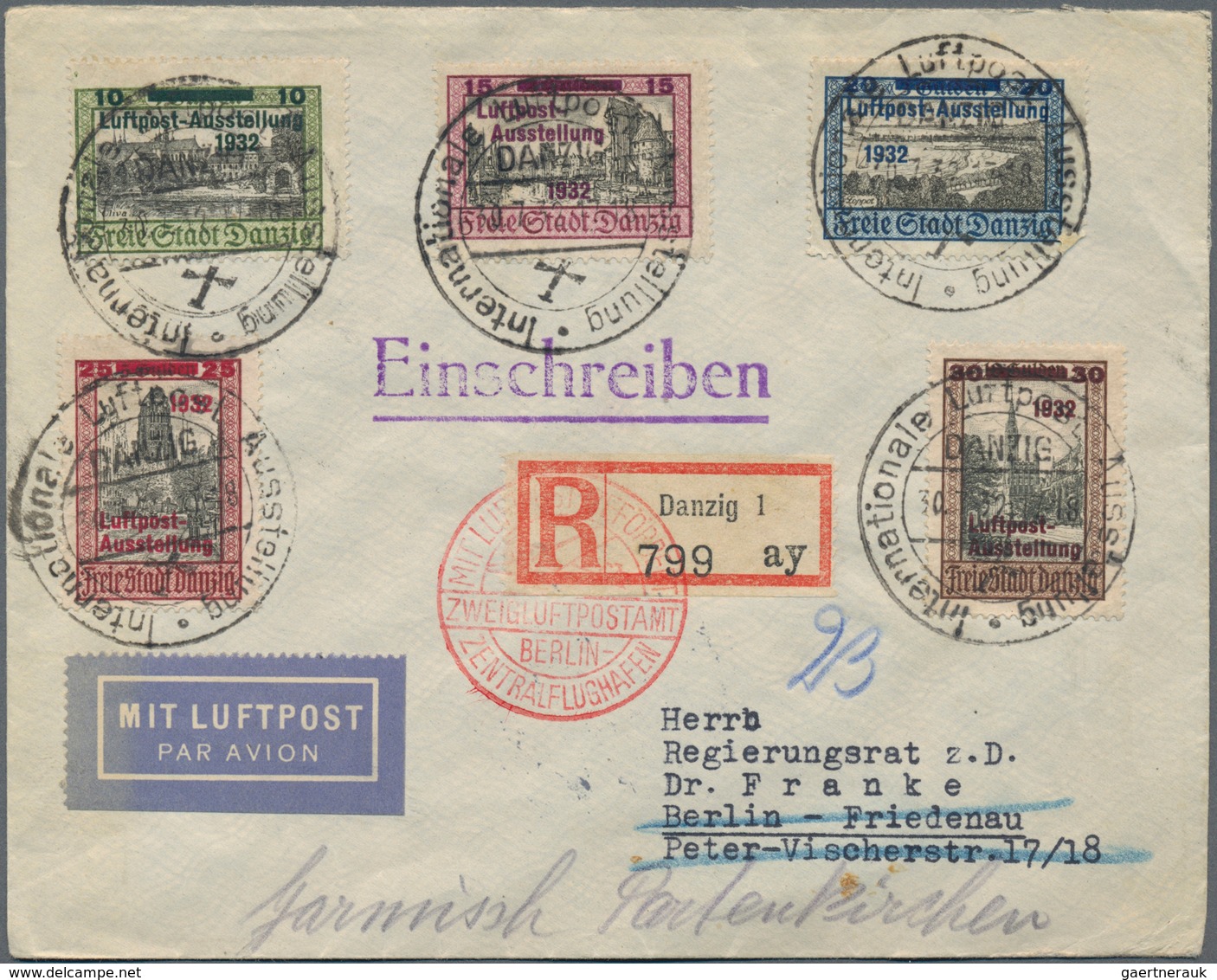 Deutsches Reich - 3. Reich: 1933/1945, Rd. 300 Briefe Und Karten, Dabei Einschreiben, Auslandspost, - Ongebruikt