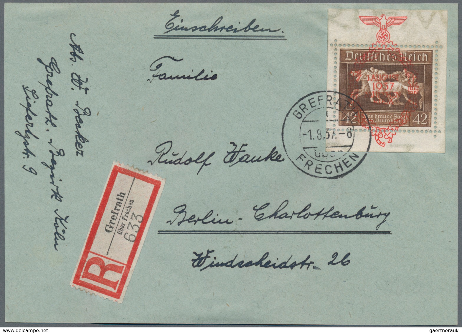 Deutsches Reich - 3. Reich: 1933/1945, reichhaltiger und vielseitiger Bestand von ca. 1.250 Briefen,