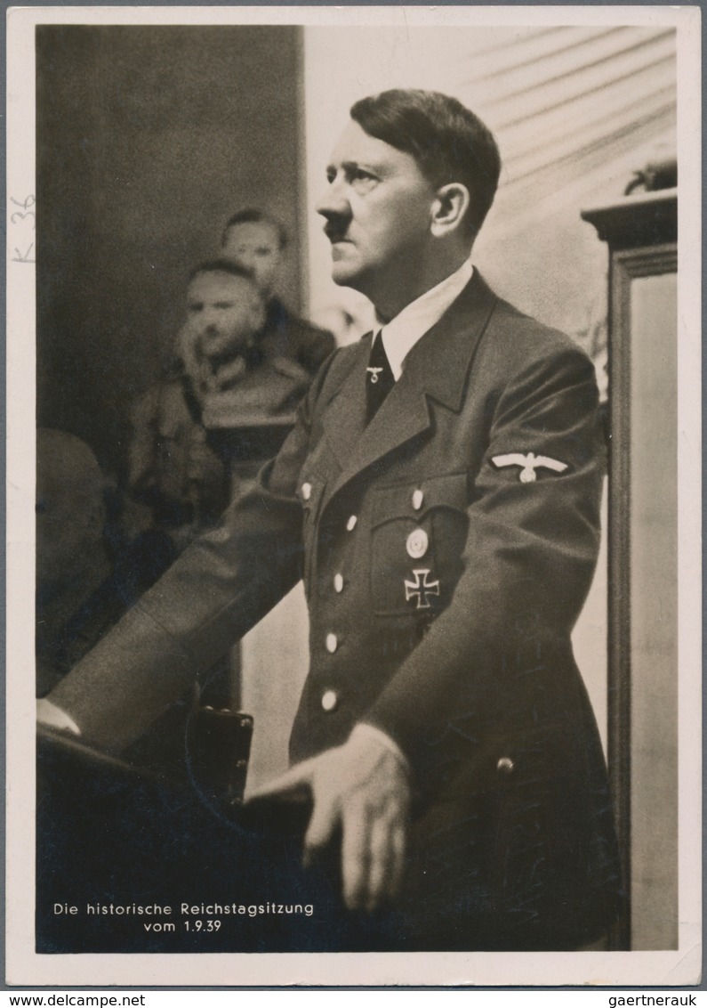 Deutsches Reich - 3. Reich: 1933-45, 22 Karten & Ganzsachen Mit Propaganda, Teils Unterschiedlich - Ongebruikt