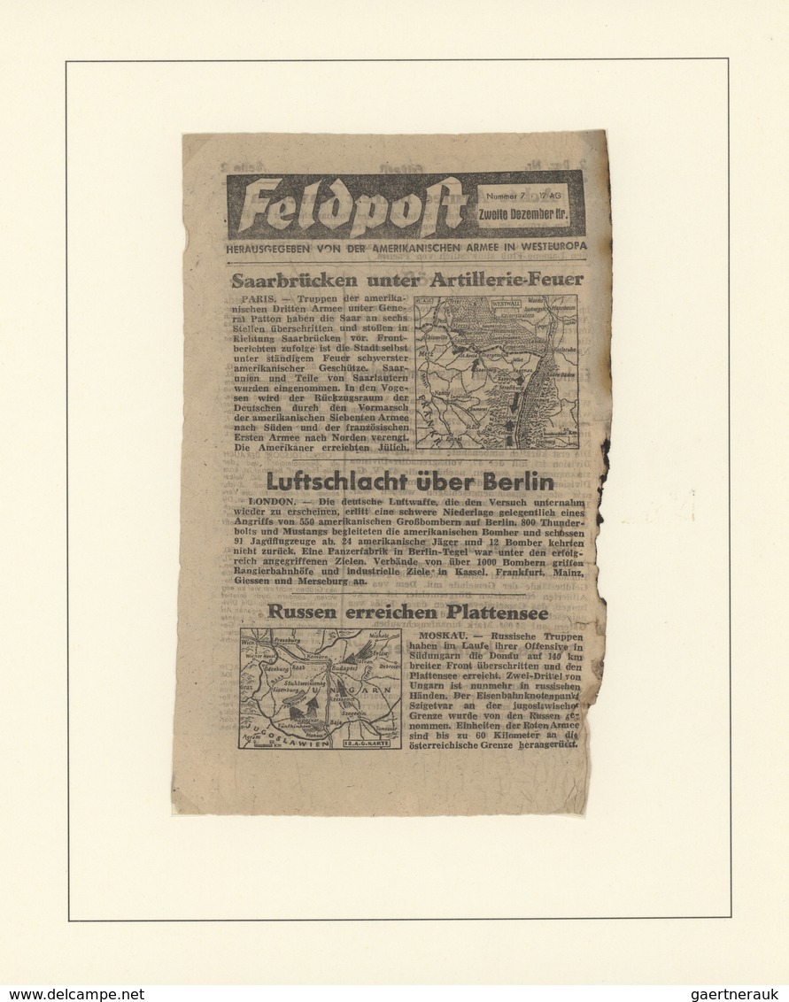 Deutsches Reich - 3. Reich: 1942/1945, ALLIIERTE PROPAGANDA-FLUGBLÄTTER, vielseitige Sammlung von ca