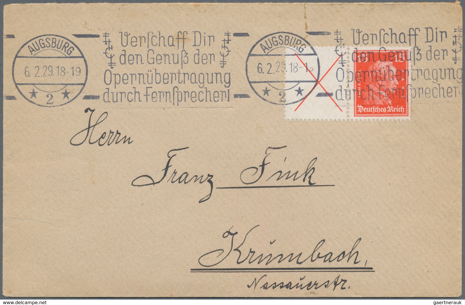 Deutsches Reich - Zusammendrucke: 1927/1932, Sehr Gehaltvolle Partie Mit Ca.30 Belegen, Alle Frankie - Se-Tenant