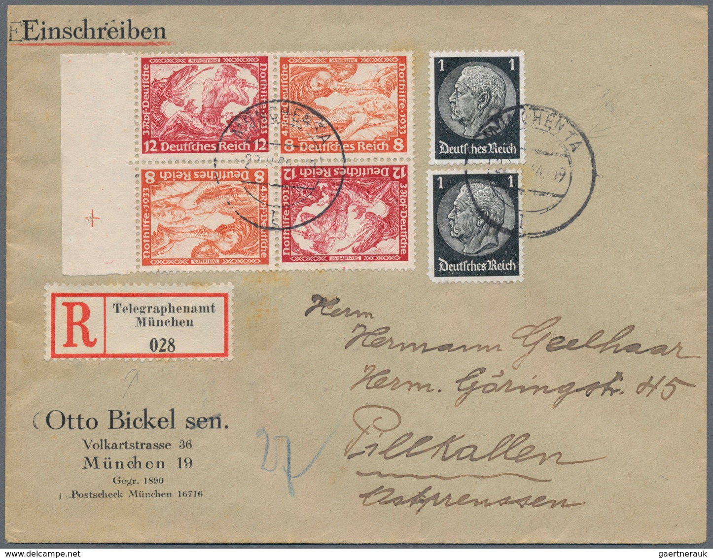 Deutsches Reich - Zusammendrucke: 1933/1945, III.REICH, Gehaltvoller Sammlungsbestand Mit Ca.130 Bel - Zusammendrucke