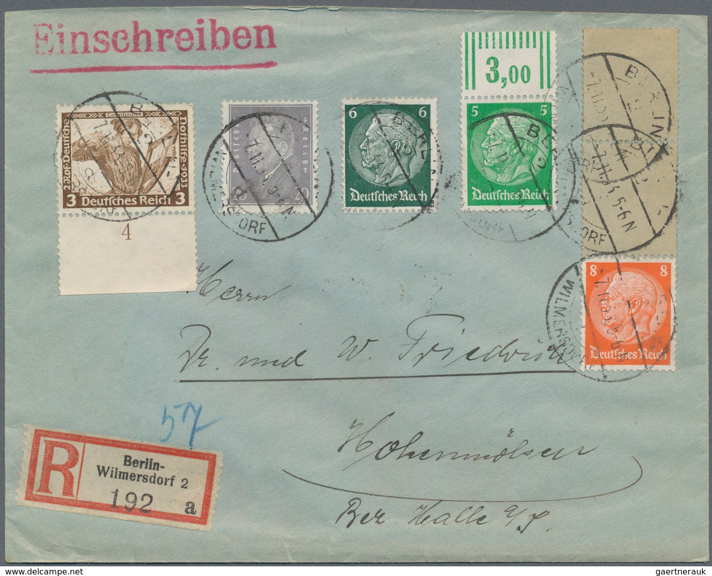 Deutsches Reich - Rollenmarken: 1924/1941, Hochwertige Partie Mit 10 Belegen, Alle Frankiert Mit ROL - Se-Tenant