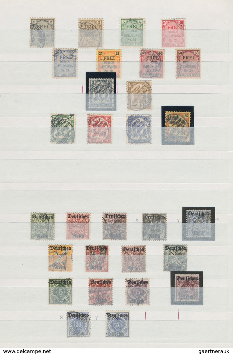 Deutsches Reich - Dienstmarken: 1903/1944, überkomplette Gestempelte Sammlung Der Dienstmarken Auf S - Dienstmarken