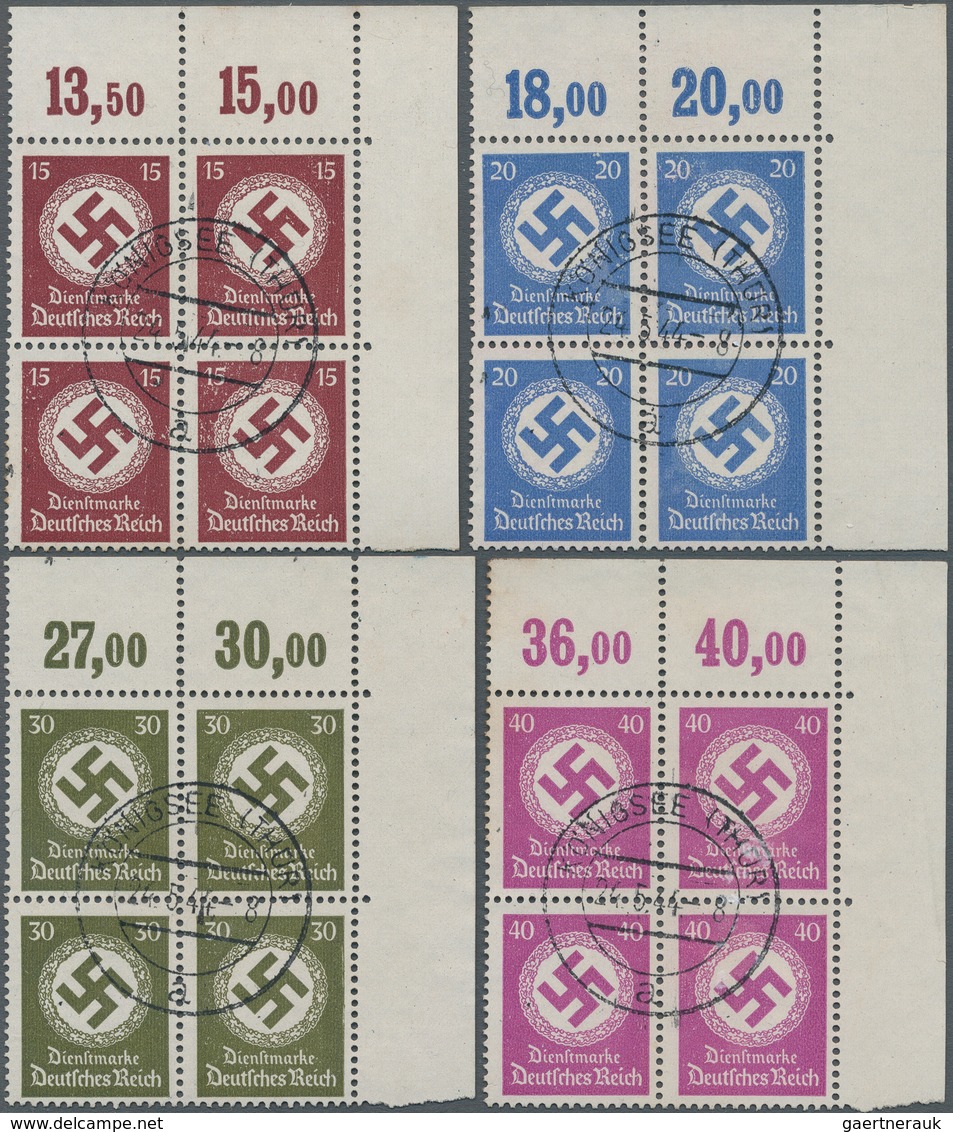 Deutsches Reich - Dienstmarken: 1942 - 1944, Dienstmarken Für (Regierungs-) Behörden, 3 Pf - 5 Pf, 8 - Dienstzegels