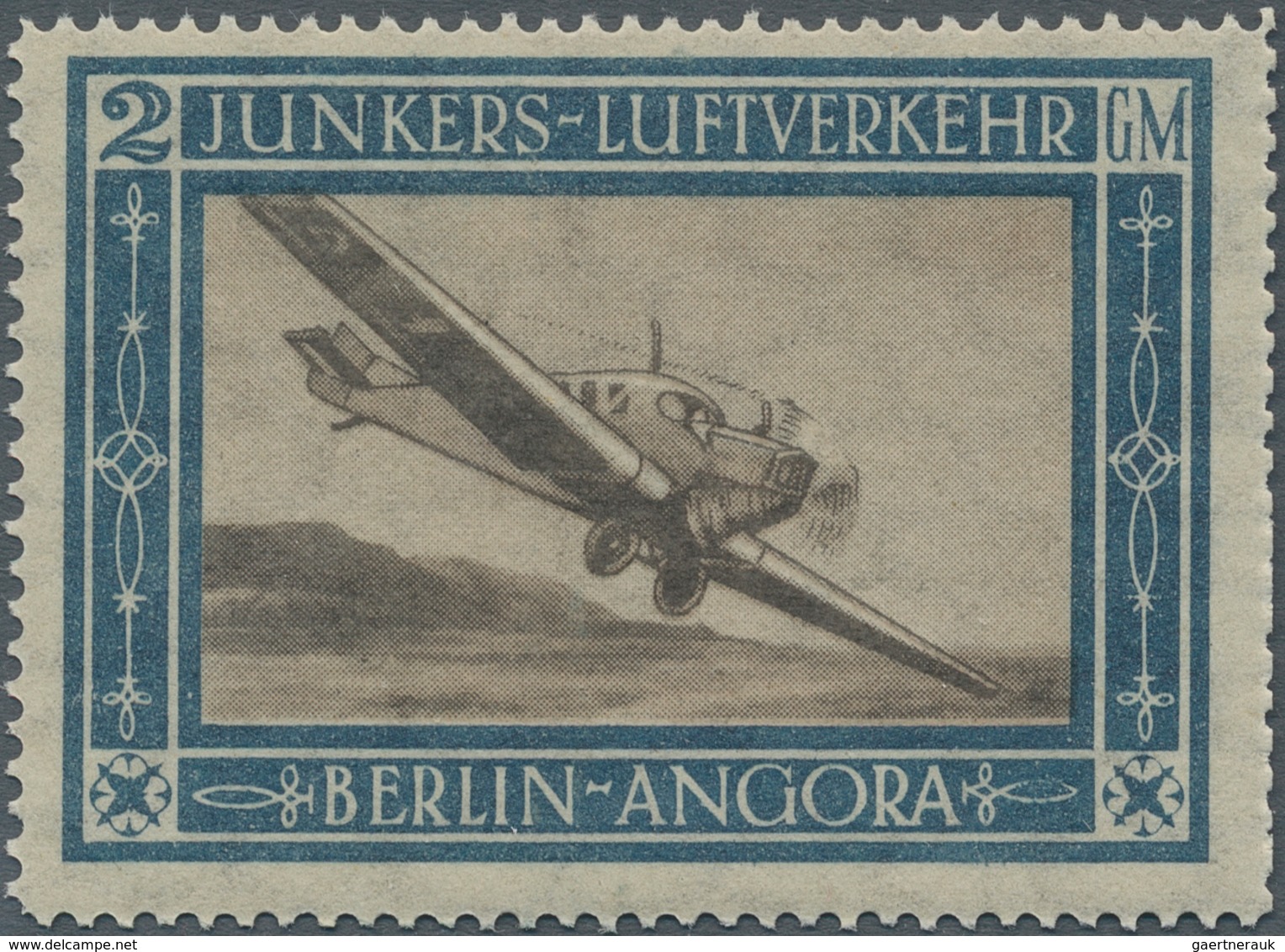 Deutsches Reich - Halbamtliche Flugmarken: 1924/1933, Lot Mit Zwei Marken: 2 GM Junkers-Marke 1924 P - Correo Aéreo & Zeppelin