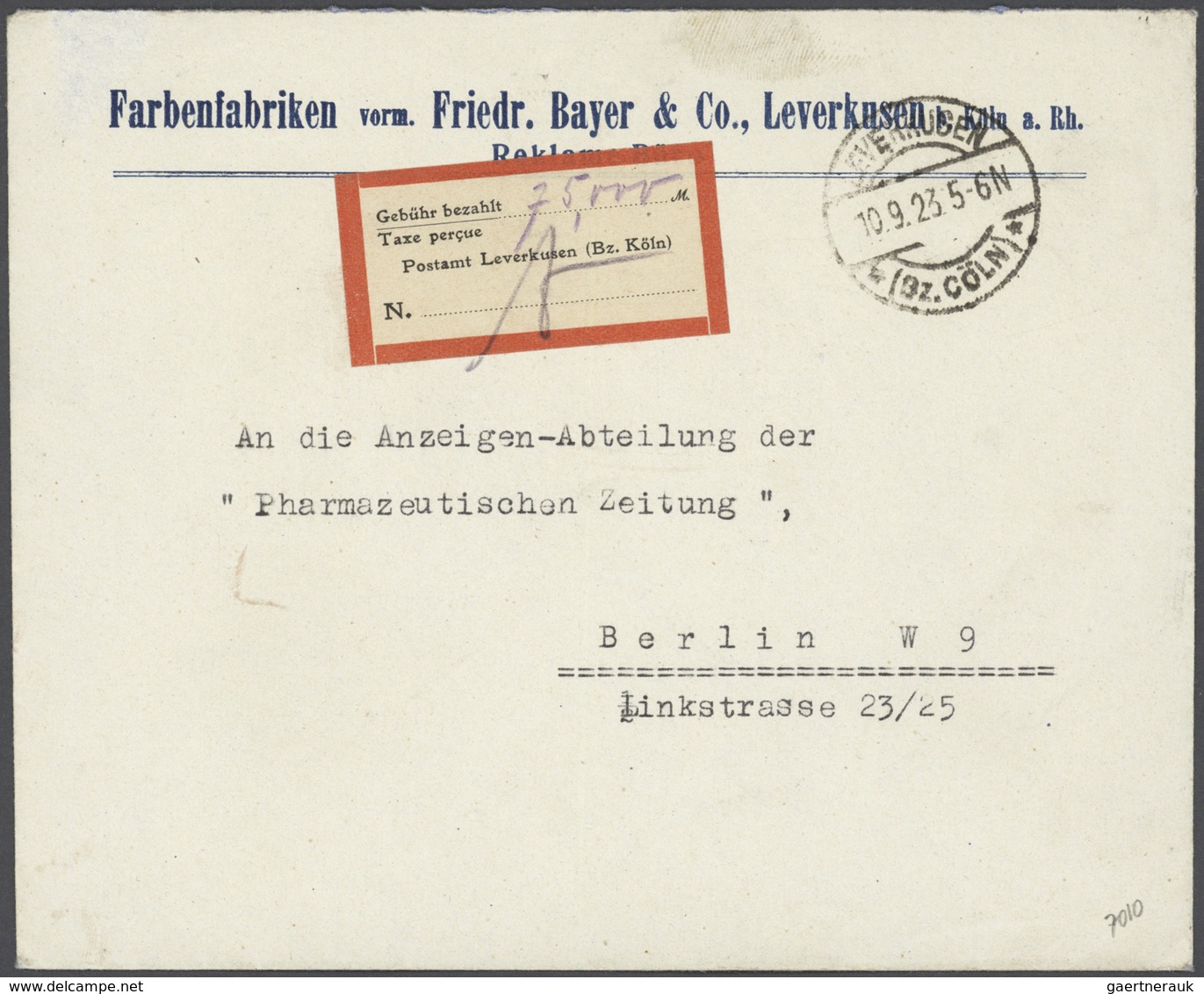 Deutsches Reich - Lokalausgaben 1918/23: 1923, Partie Mit 6 Belegen, Dabei Braunschweig, Halle Mit F - Cartas & Documentos