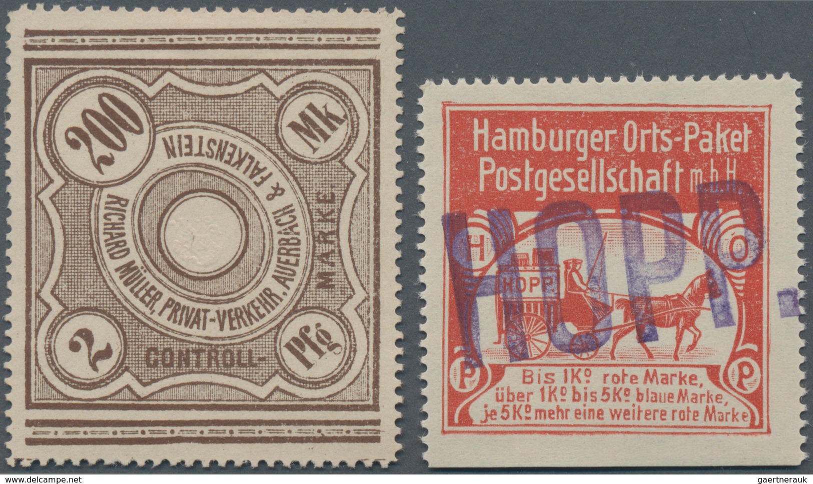 Deutsches Reich - Privatpost (Stadtpost): 1880/1900 Ca., Gehaltvoller Sammlungsbestand Mit über 150 - Postes Privées & Locales