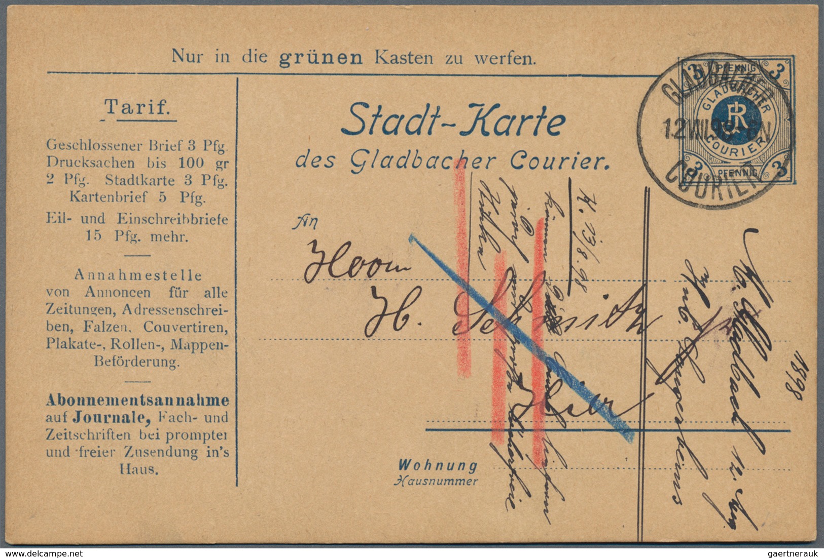 Deutsches Reich - Privatpost (Stadtpost): 1880/1900 ca., gehaltvoller Sammlungsbestand mit über 150