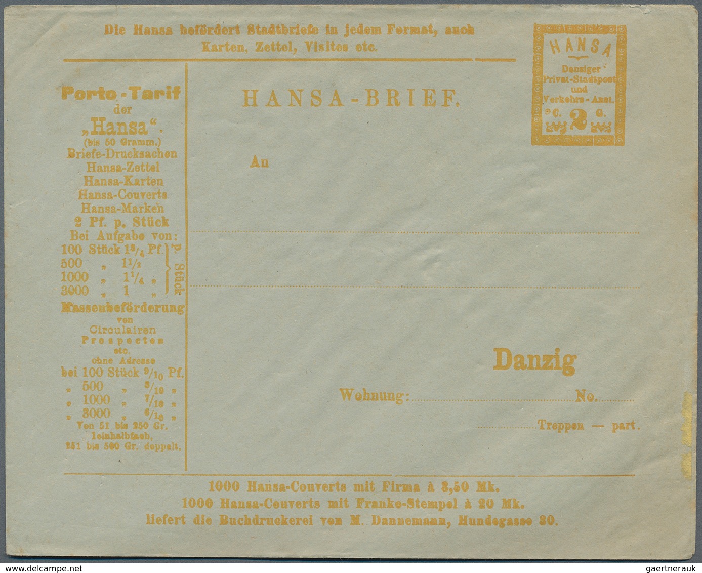 Deutsches Reich - Privatpost (Stadtpost): 1866/1900 (ca.), Sammlung Von Ca. 65 Belegen Mit Berlin, H - Correos Privados & Locales