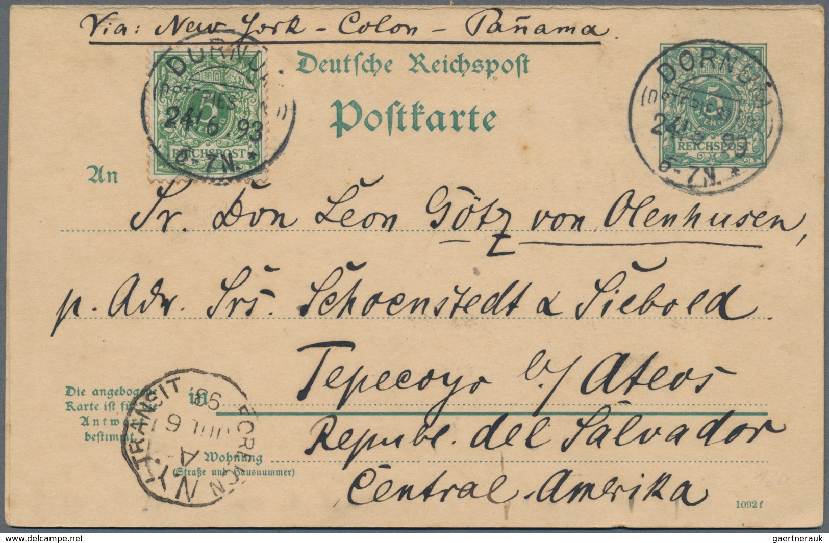 Deutsches Reich - Ganzsachen: 1873/1942 Ca., Gehaltvoller Sammlungsbestand Mit Ca.80 Gebrauchten Gan - Sonstige & Ohne Zuordnung