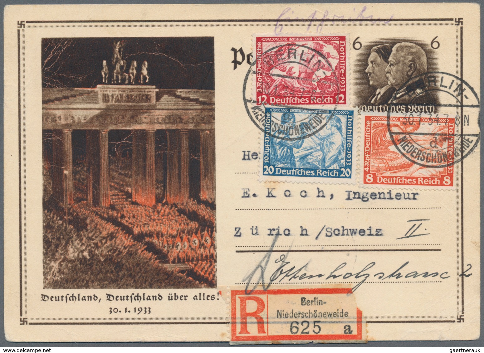 Deutsches Reich - Ganzsachen: 1873/1944 ca., reichhaltiger Sammlungsbestand mit ca.200 Ganzsachen, d