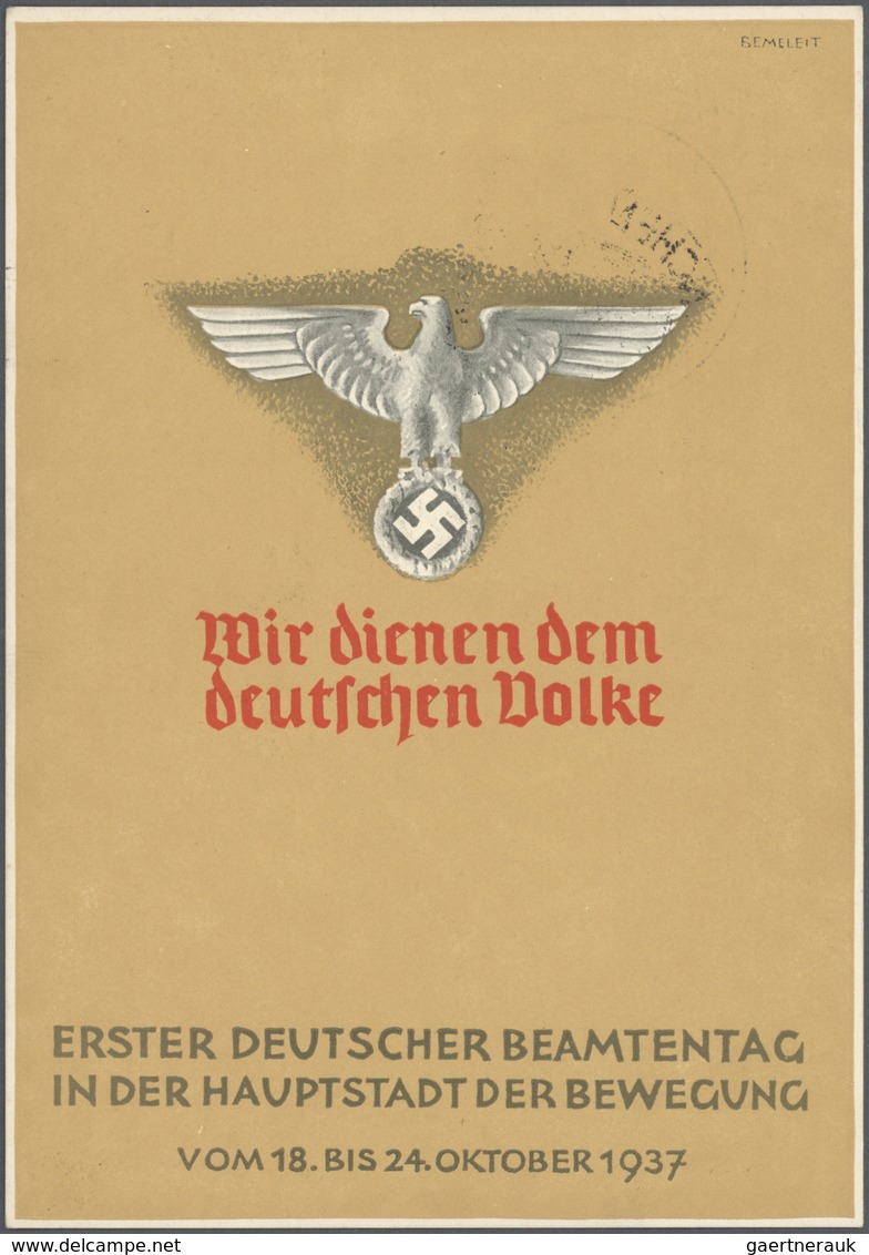 Deutsches Reich - Privatganzsachen: 1933/1942, Deutsches Reich - Privatganzsachen, sehr umfangreiche